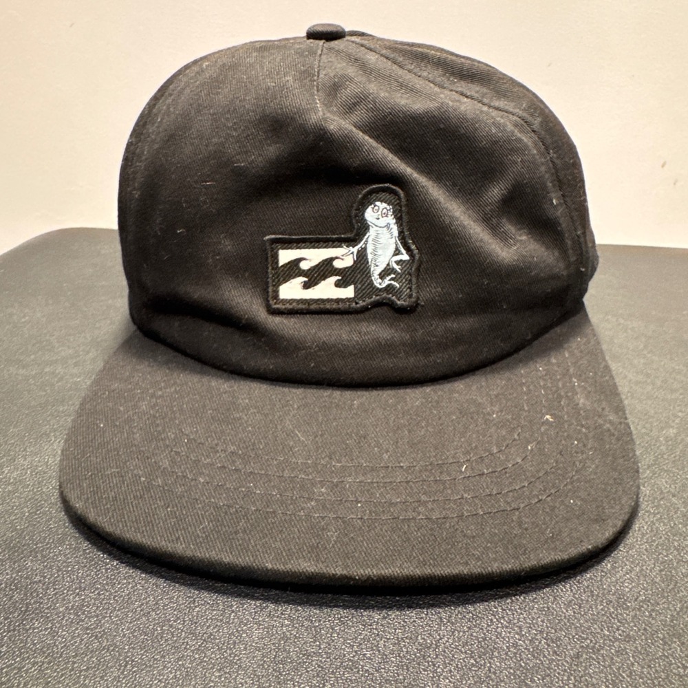 Billabong Hat Cap Boys Youth OS Black Cotton Dr Seuss Snapback Surf Skate Summer